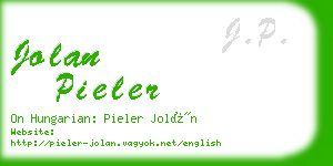 jolan pieler business card